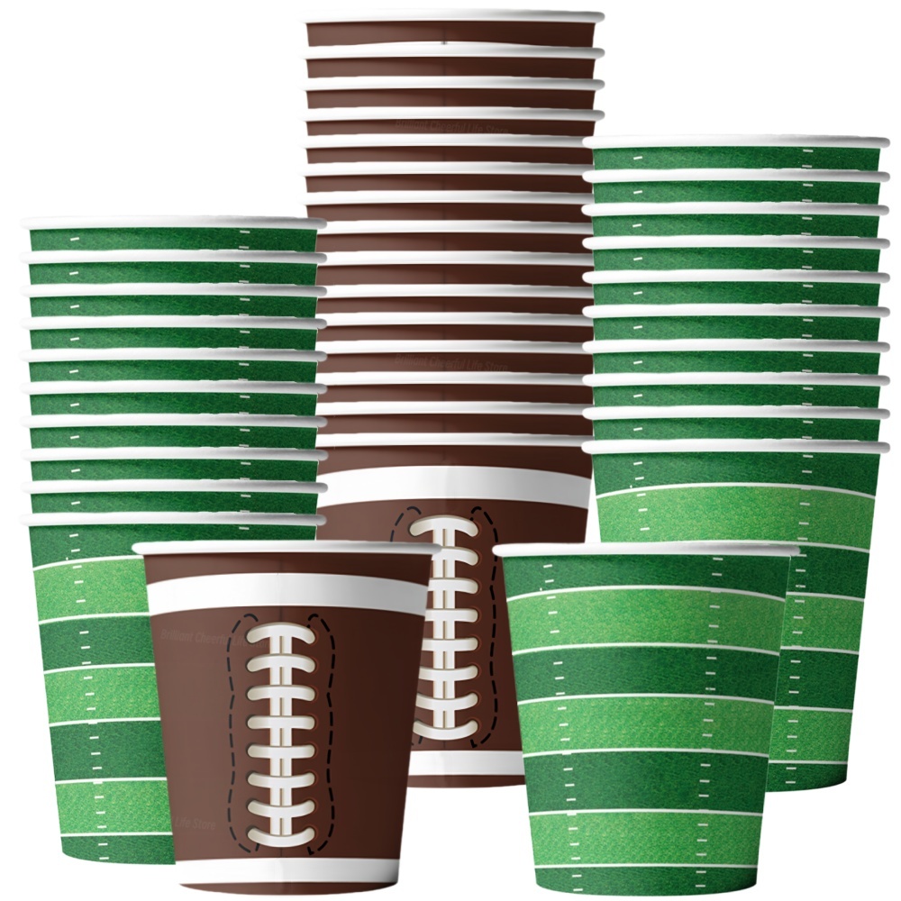 Food Snacks Game - 10/20/30Pcs 9oz America Football Paper Cup