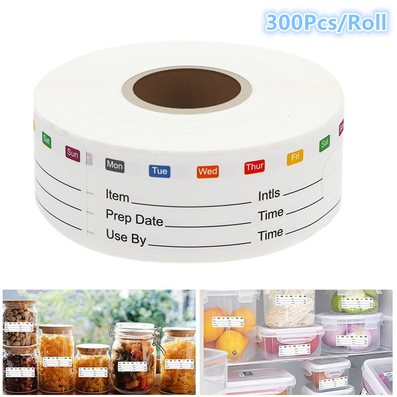 300Pcs/Roll Kitchen Date Food  - Snacks Food Labels review and price